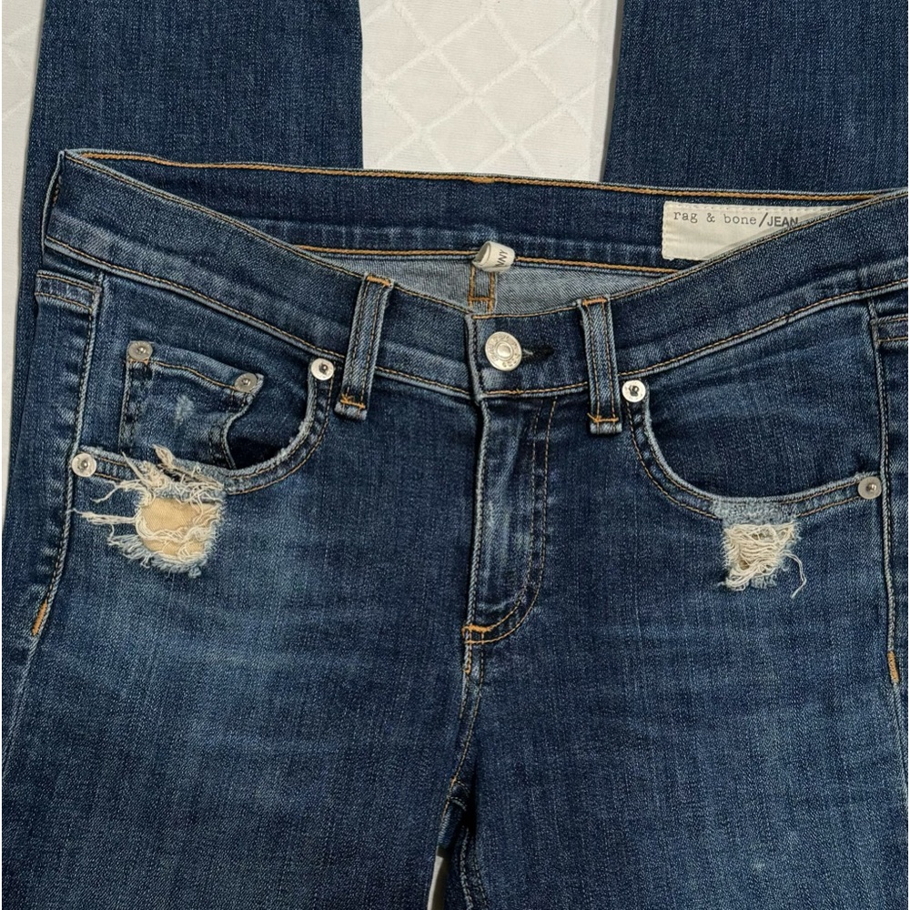 Rag and Bone Women’s Distressed Skinny Jeans Size 26 - Picture 10 of 11